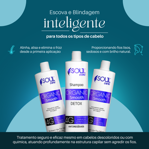 Gloss Organic Smooth - A Progressiva sem Formol Efeito Liso Absoluto