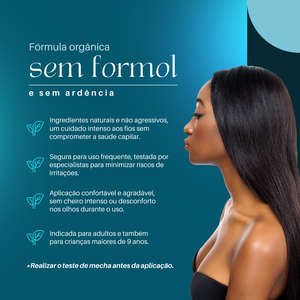 Gloss Organic Smooth - A Progressiva sem Formol Efeito Liso Absoluto