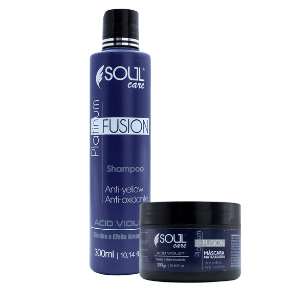 Kit Platinum Silver Blond Matizador Soul Care 300 Ml - Loja Soul Care Brasil