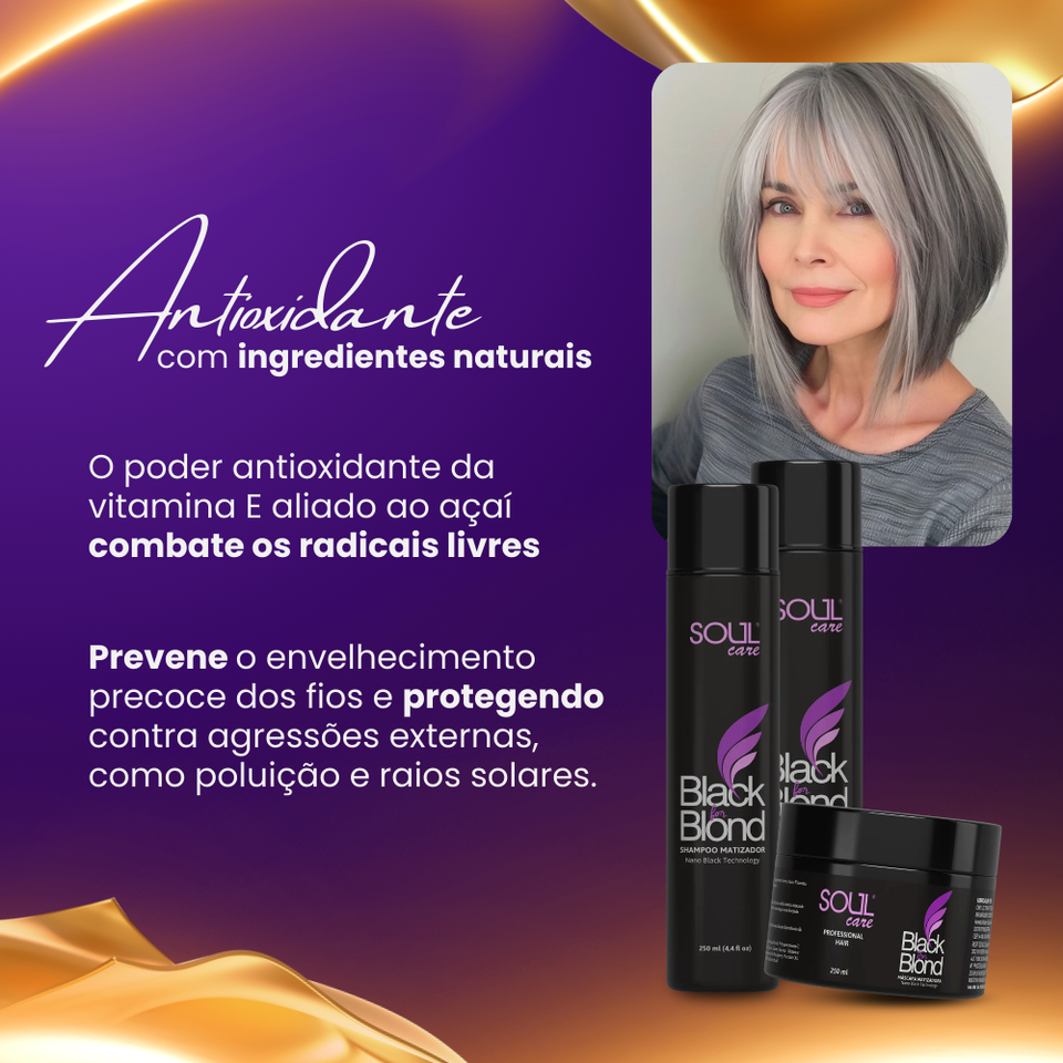 Shampoo Matizador - Redução de tons amarelados (250ml)