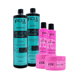 Progressiva Sem Formol Selagem Orgânica Soul Care + 2 Kits - Loja Soul Care Brasil