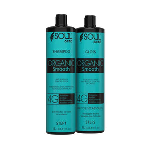 Kit Shampoo + Gloss - Progressiva sem formol com efeito liso duradouro (2 unidades de 1L)