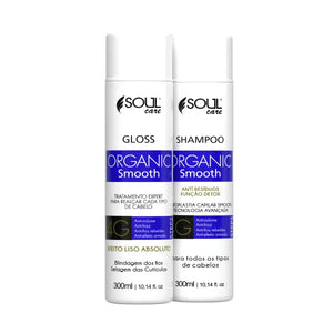 KIT SHAMPOO + GLOSS - PROGRESSIVA SEM FORMOL COM EFEITO LISO ABSOLUTO (2 unidades de 300ml)