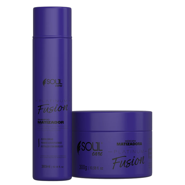 Kit Shampoo + Máscara - Evita reflexos amarelados e proporciona brilho intenso (300 Ml e 300 G)