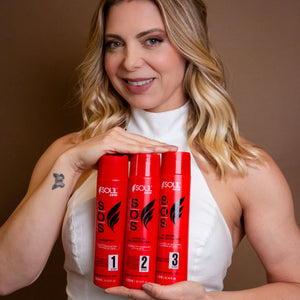 Kit Shampoo + Reconstrutor + Máscara - Recuperação e hidratação para cabelos danificados (3 unidades)