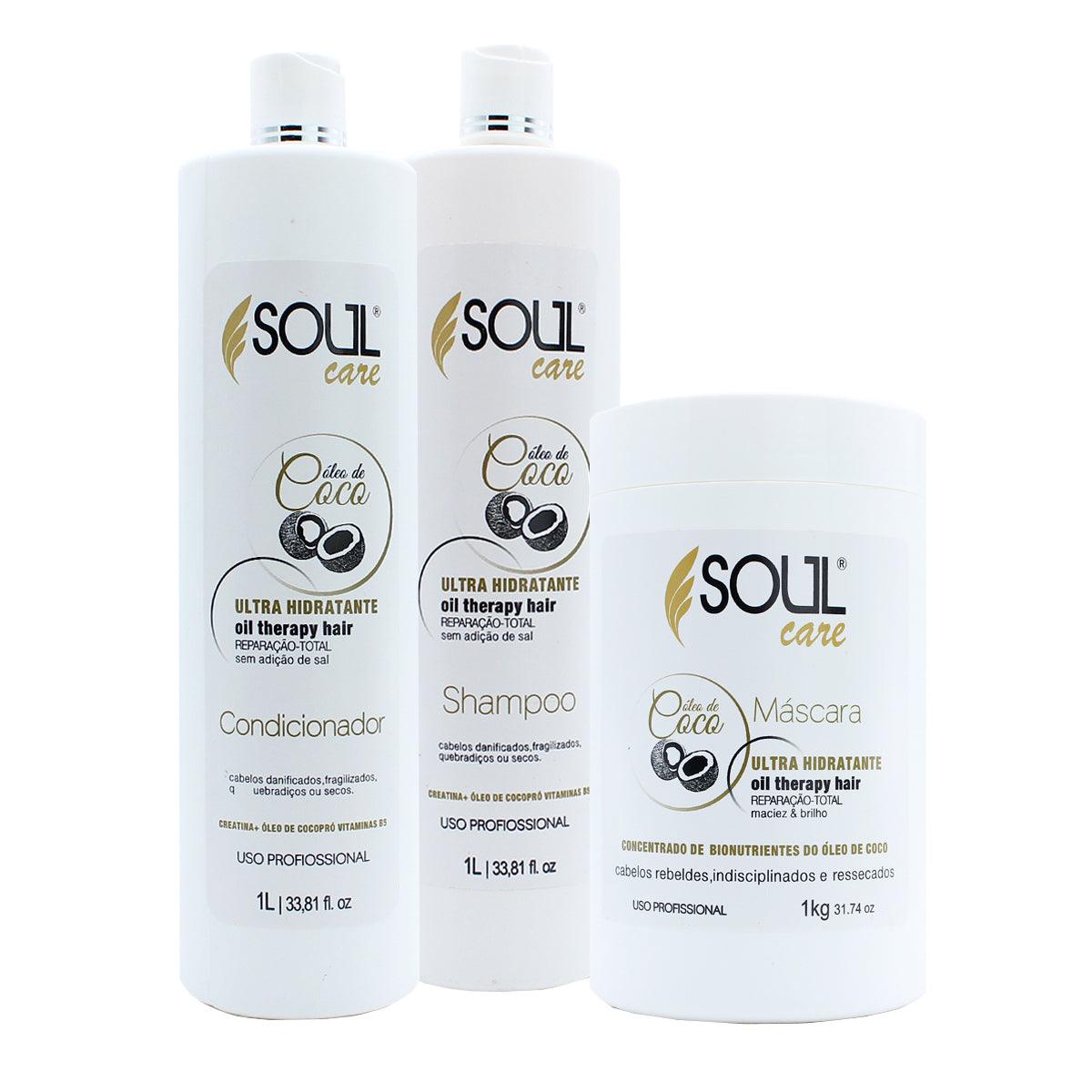 Melhor Kit De Hidratação Capilar Profissional Soul Care 1 Li - Loja Soul Care Brasil