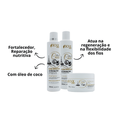 kit Cronograma Capilar 11 produtos para crescimento profissional pós progressiva Shampoo Condicionador e Mascara Hidratação Nutrição Reconstrução Cauterização Barato e poderoso - Loja Soul Care Brasil