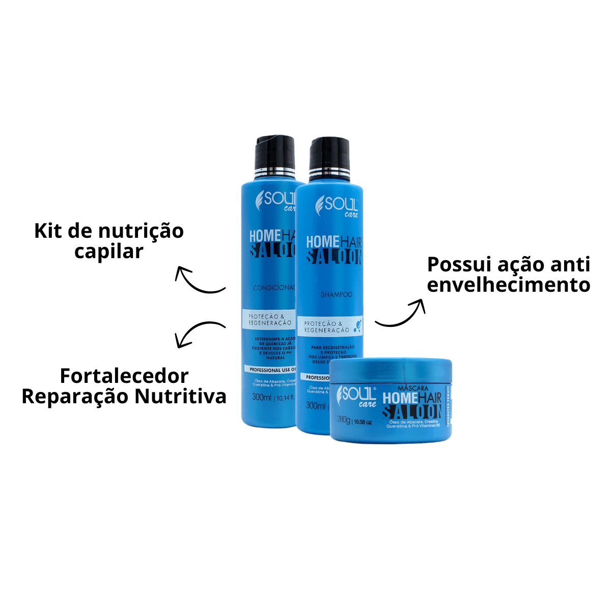 kit Cronograma Capilar 11 produtos para crescimento profissional pós progressiva Shampoo Condicionador e Mascara Hidratação Nutrição Reconstrução Cauterização Barato e poderoso - Loja Soul Care Brasil