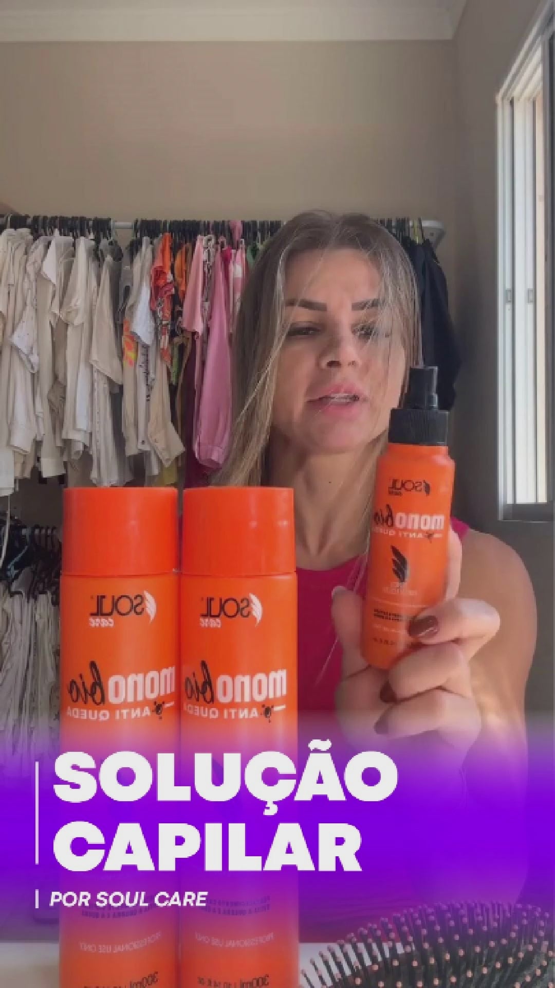 Kit Anti Queda: Shampoo, Máscara e Tônico Monobio