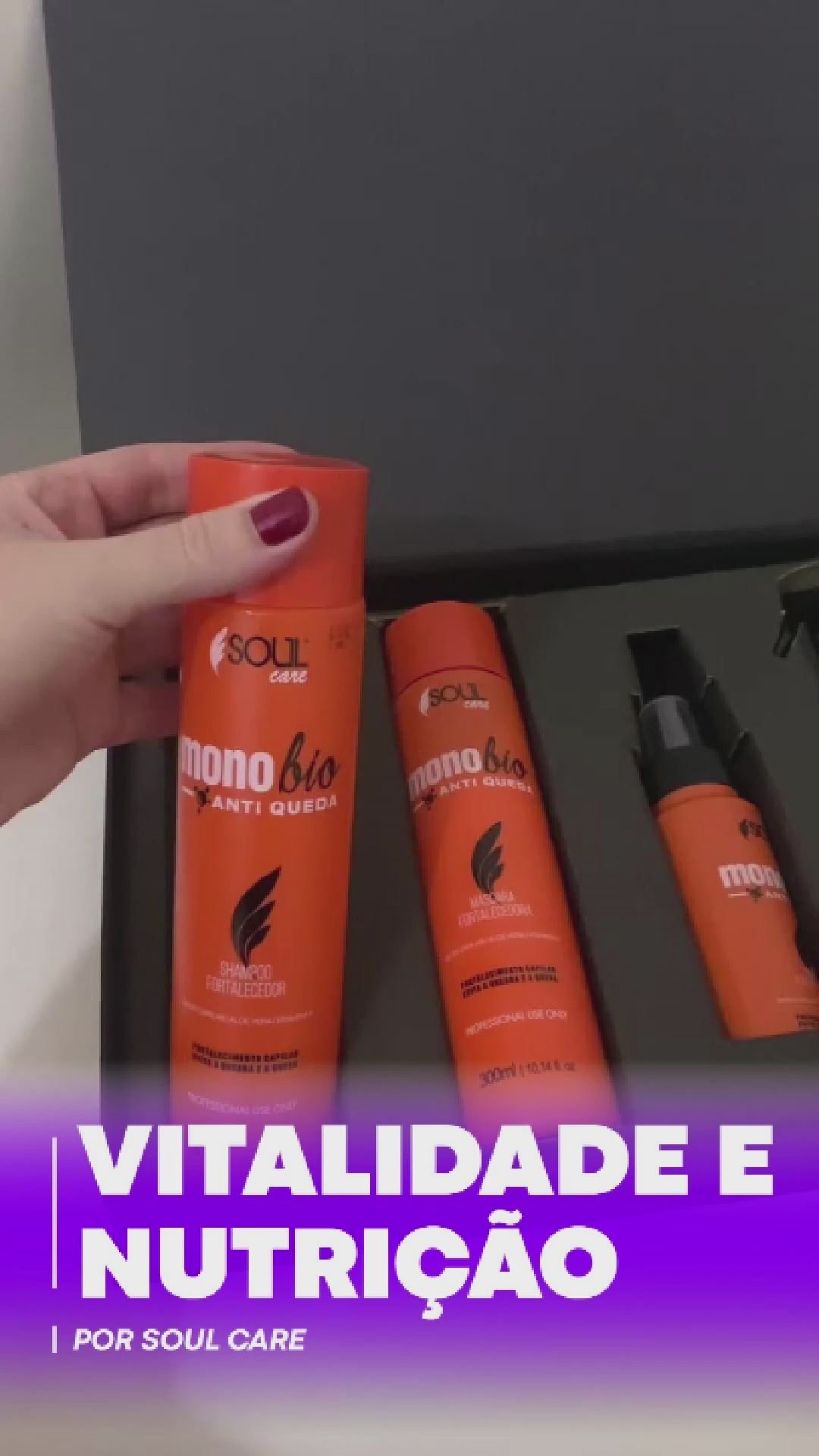 Kit Anti Queda: Shampoo, Máscara e Tônico Monobio